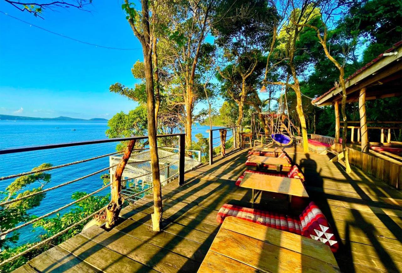 The Cliff Hostel, M'Pay Bay Ko Rong Sanloem Eksteriør bilde
